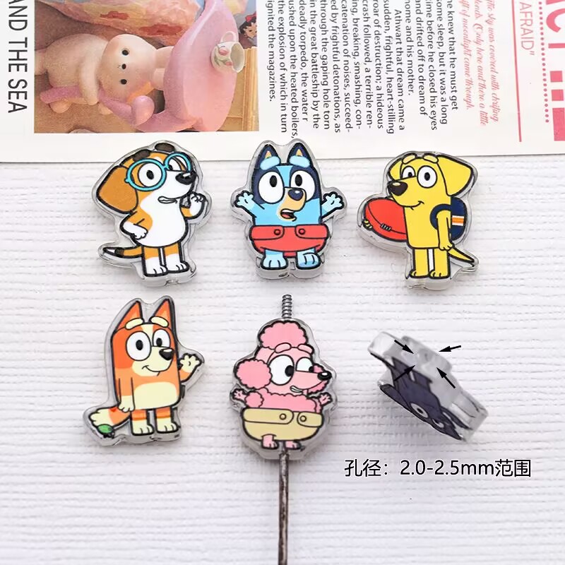 Penn Reel Fierce - 10PCS cartoon dog acrylic DIY focal