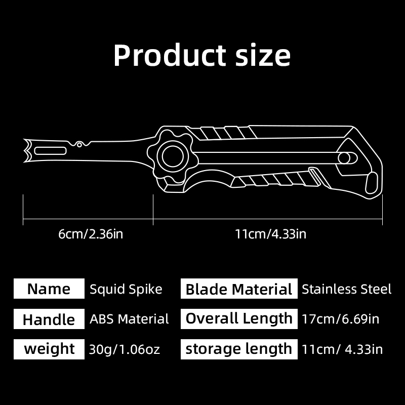 Squid Knife Stainless Steel Li - Fishing Line Dispenser review and price
